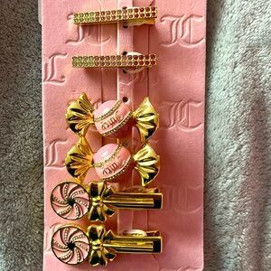 6 pack of Juicy Couture hair clips